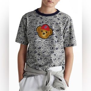 NWOT Ralph Lauren Boy’s P-Wing Polo Bear Cotton Jersey Tee